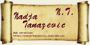 Nadja Tanazević vizit kartica
